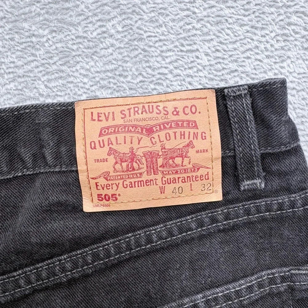 Vintage Y2K Levi's 505 Straight Leg‎ Jeans Mens 40x32 Black Regular Fit Canada